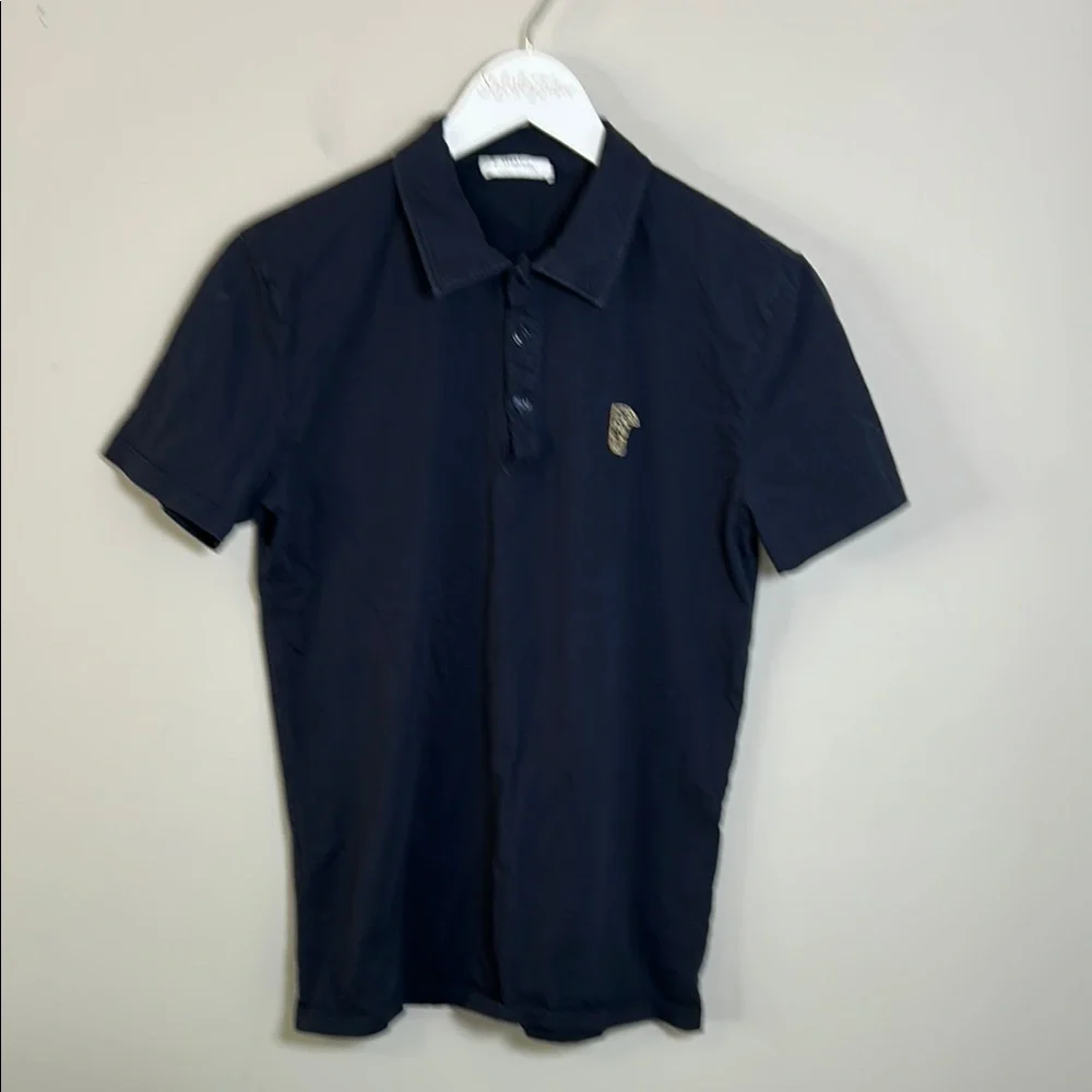 Versace Collection Half Medusa Logo 3 Button Placket Polo Shirt Mens Sz M - Picture 2 of 11